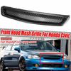 Zderzak Przedni w Stylu EK T-R Grill Siatkowy na Maskę do Honda Civic EK CX DX EX HX LX Type R 1999-2000 Wygląd Włókna Węglowego