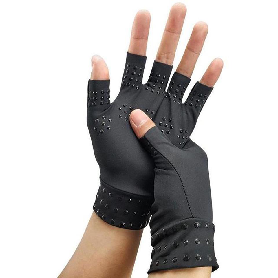 

Gobygo 1Pair Dispensing Pressure Half-Finger Gloves Lightweight Breathable Non-Slip Fitness Riding Fishing Climbing Men Women