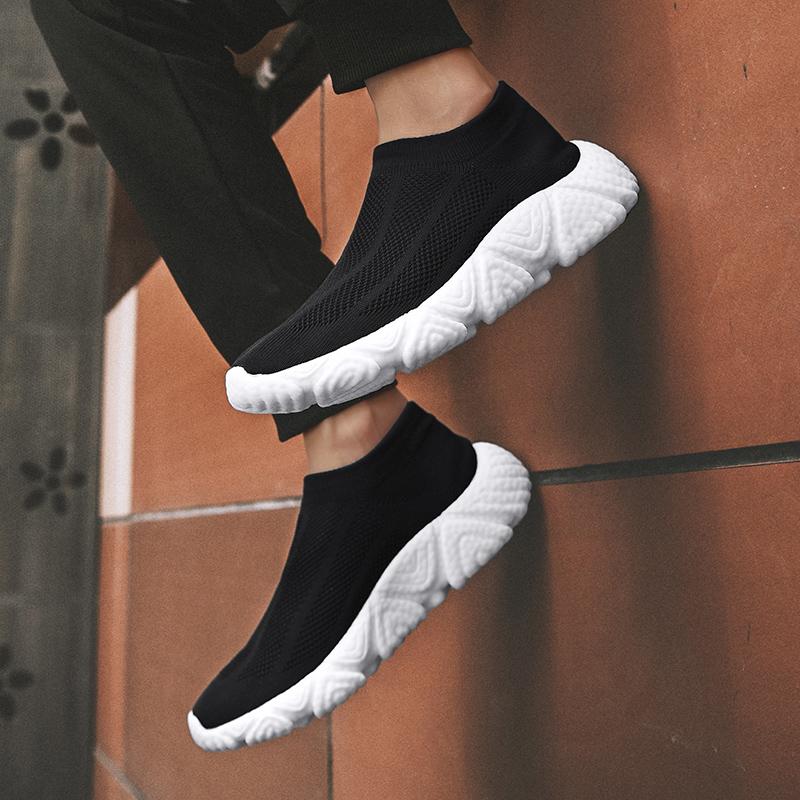 Shoes for Men 2025 New Sport Casual Fashion Sneakers Breathable Outdoors Loafers Men Sock Shoes  Plus Size Running Shoes for Men