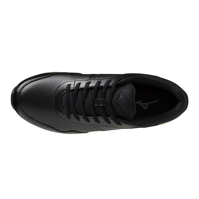 [Mizuno] Walking Shoes ME-NS Casual Sneakers Business Commute Travel Black Brown Beige Men's Black/White 25.5 cm 3E