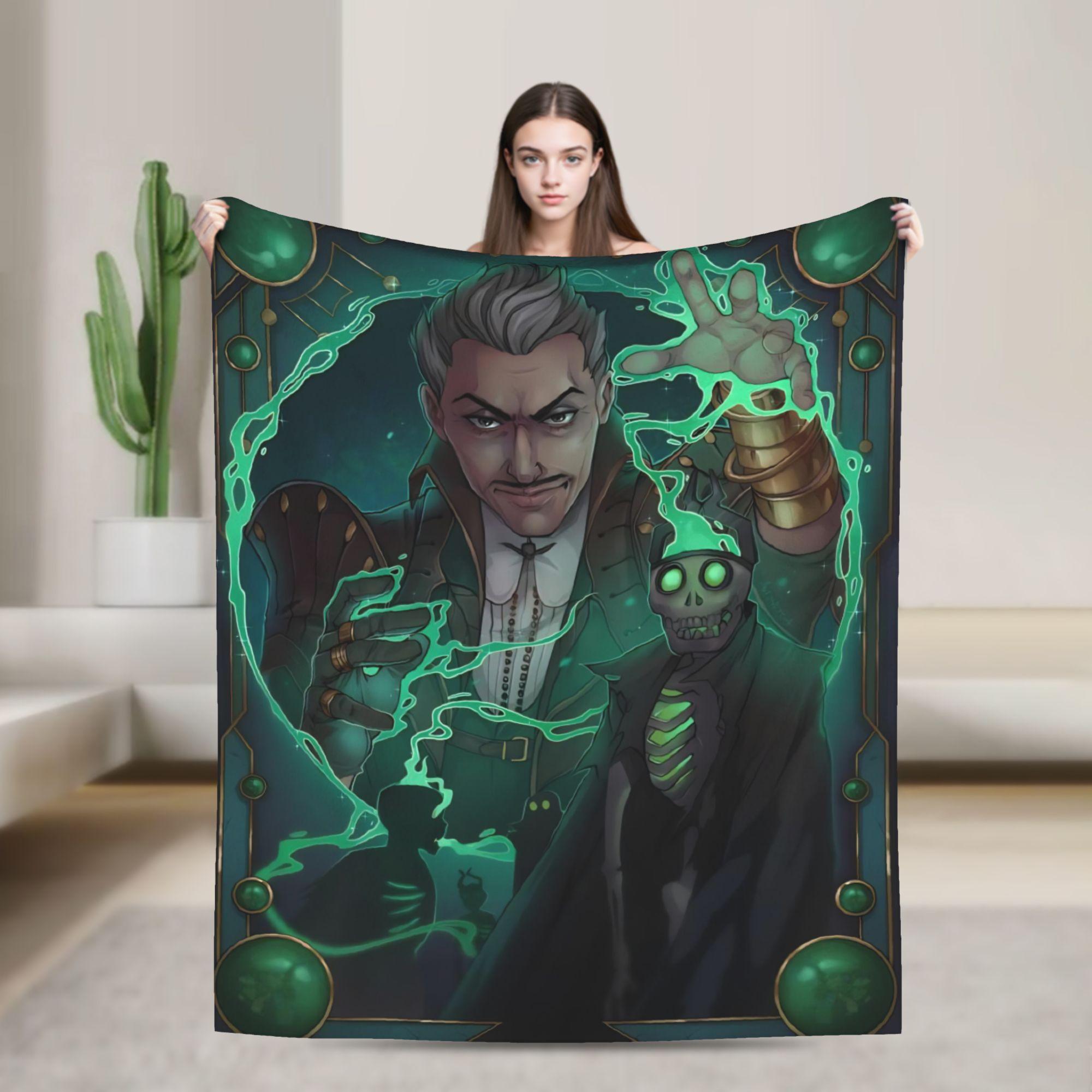 

Dragon Age The Veilguard Fleece Throw Blanket ARPG Game for Bedspreads Knitted Blanket Car Warm Breathable 75x90cm