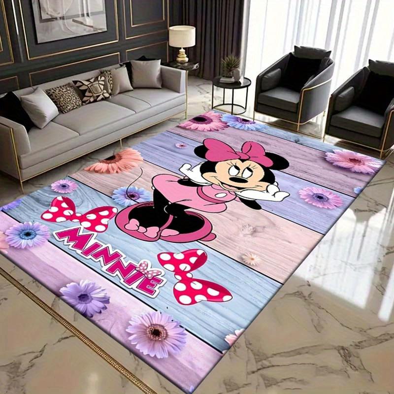 

1pc Minnie Carpet Durable Non-Slip, Perfect for Indoor & Outdoor Living, Bedroom, Office, and More, 60cm by 90cm