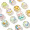 1PC Colorful Acrylic Cartoon Creative Round Beads For Jewelry Making DIY Bracelet Phone Chain