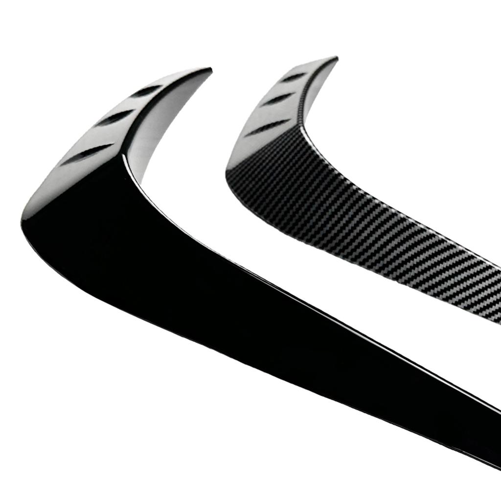 For Focus MK4 ST Line 2019-2022 Front Bumper Side Air Vent Trim Cover Glossy Black/Carbon Fiber Look Fog Light Frame Spoiler Lip