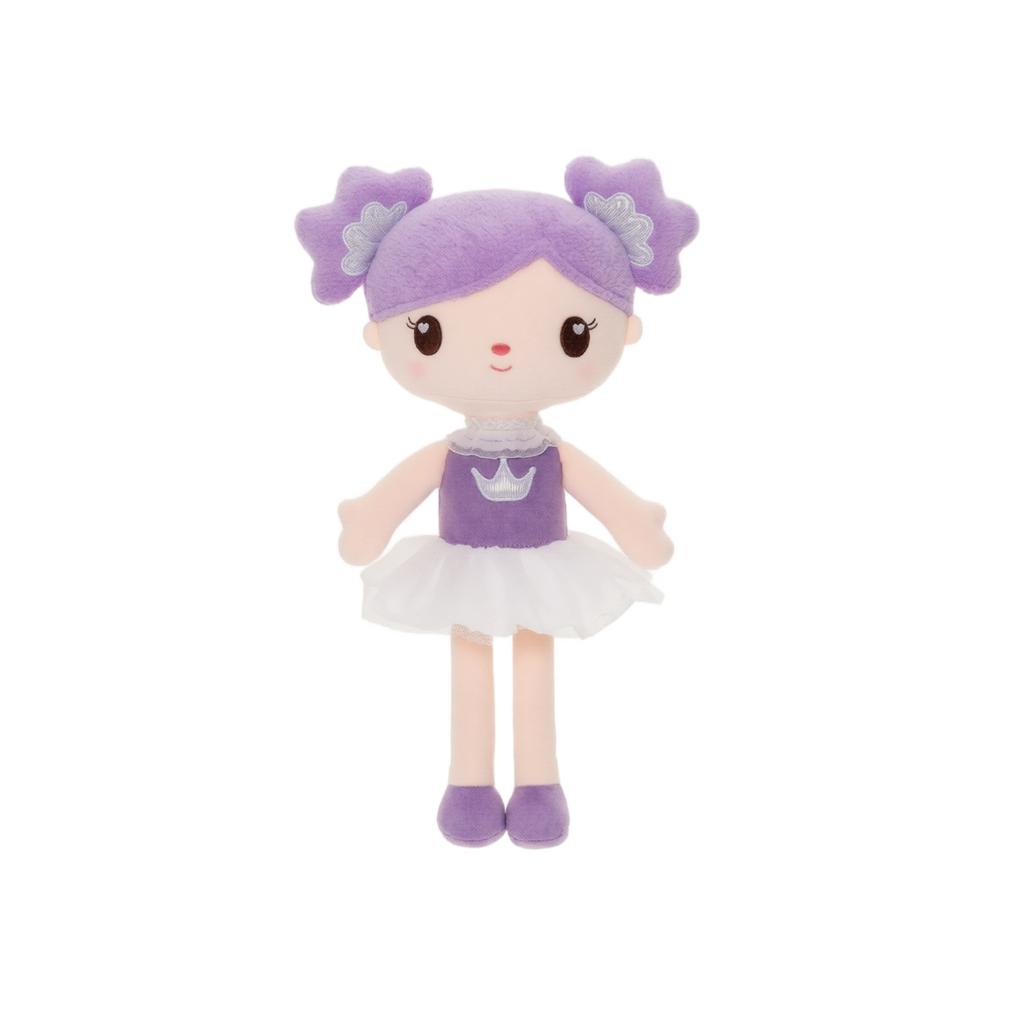 Soft Plush Doll Stuffed Toy with Tutu Skirt and Embroidered Details for Children and Collectors Suitable for Play and Display