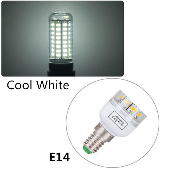 

E27 E14 LED Lamp 220V B22 G9 SMD 5730 LED Light 24 36 48 56 69 72 LEDs Corn Bulb Chandelier LED Bulb For Home Decration 24Leds