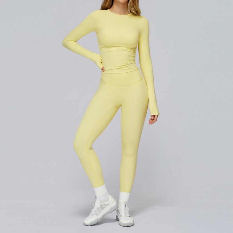 Womens Quick Dry Stretchy Yoga Set Workout Running Sport Outfit