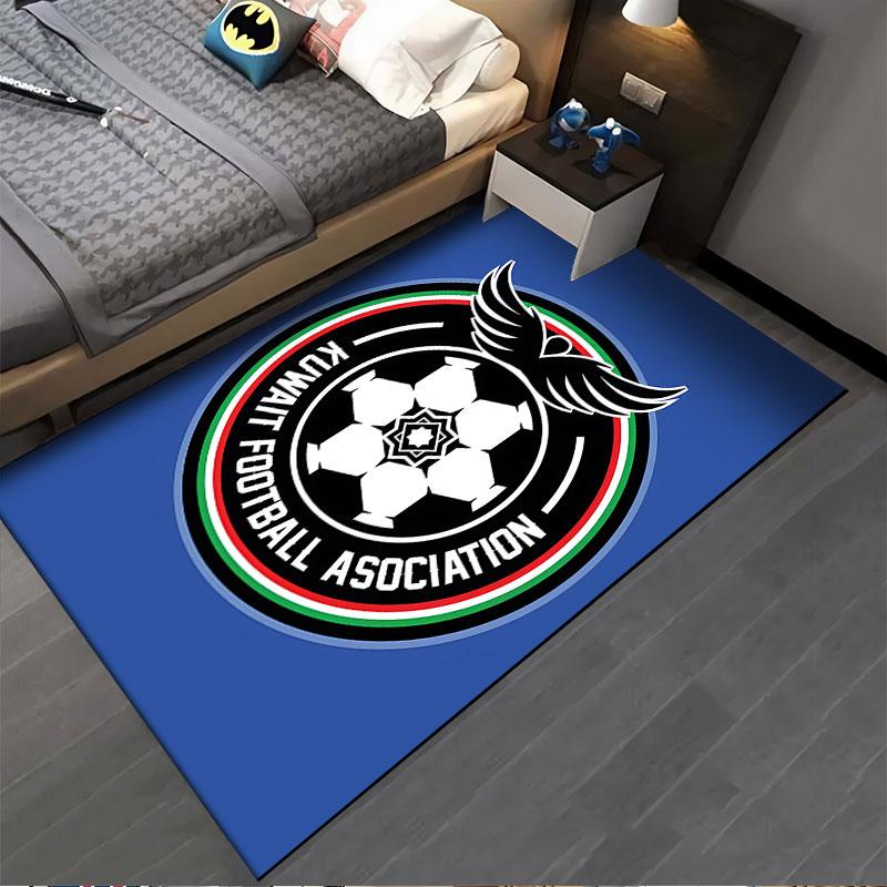 Kuwait Football Crest Carpet Suitable As a Non-slip Mat for the Living Room or Bedroom Sofa