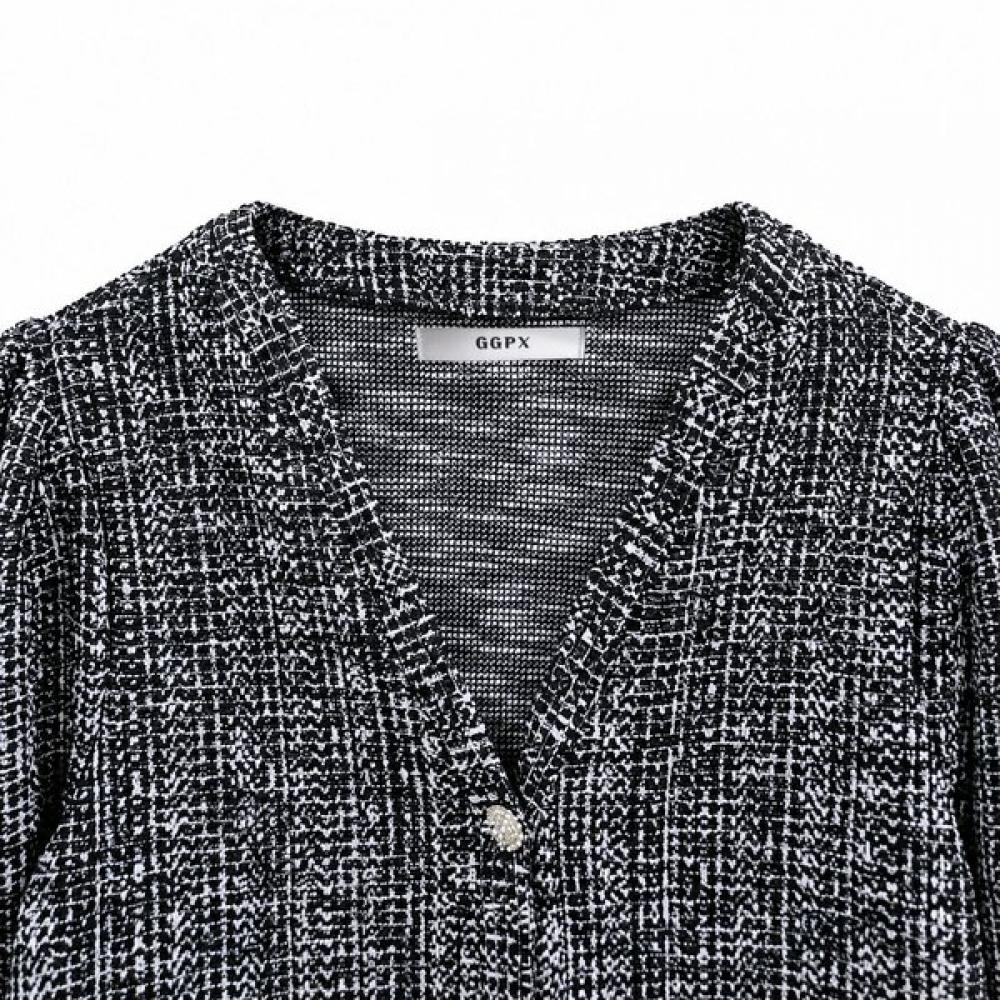 Ggpx New York Tweed Fall Jacket And Skirt Setup Gqast006f