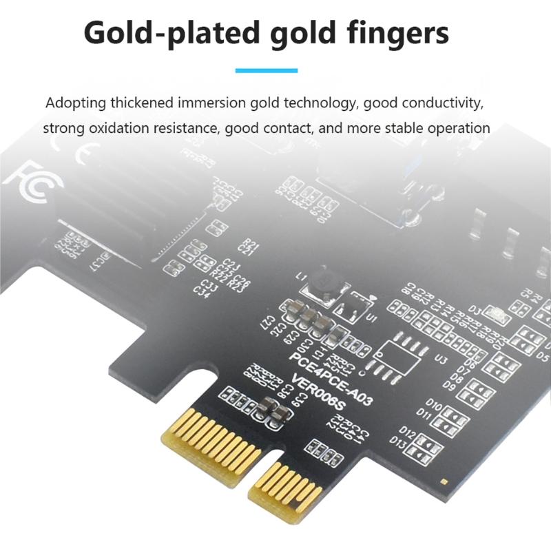 PCIE Adaptörü 1x ila 16x ci-express r Kartı 1 ila 4 cie Yuvası USB 3.0 Kart Çarpan Adaptörü Masaüstü Bilgisayar için