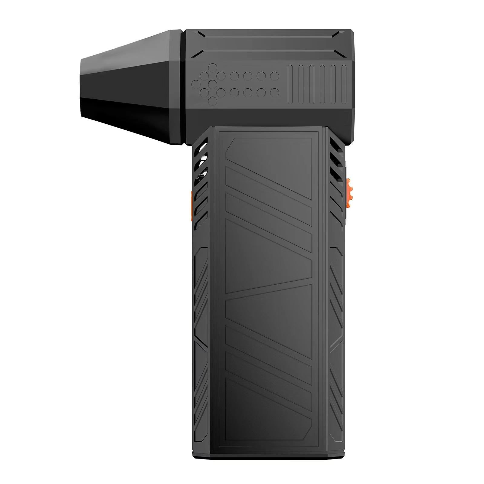 

130000 об/мин Мини турбореактивный вентилятор 52 м/с Бесщеточный двигатель Турбо-мощный вентилятор Перезаряжаемый промышленный канальный вентилятор Ручная сушилка для автомойки чёрный