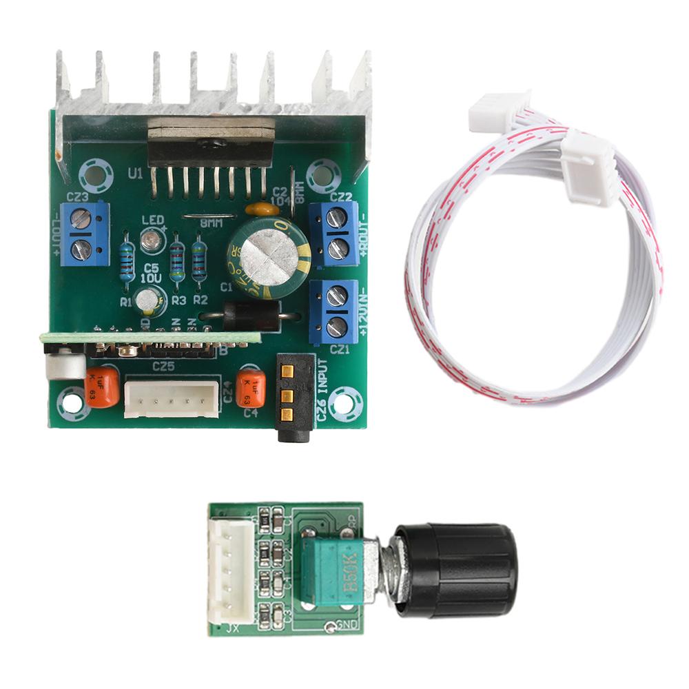 

AC/DC12V TDA7297 Bluetooth Power Amplifier Stereo Digital Audio 2 Channel 15W+15W Wireless Receiving Module with AUX 3.5mm port