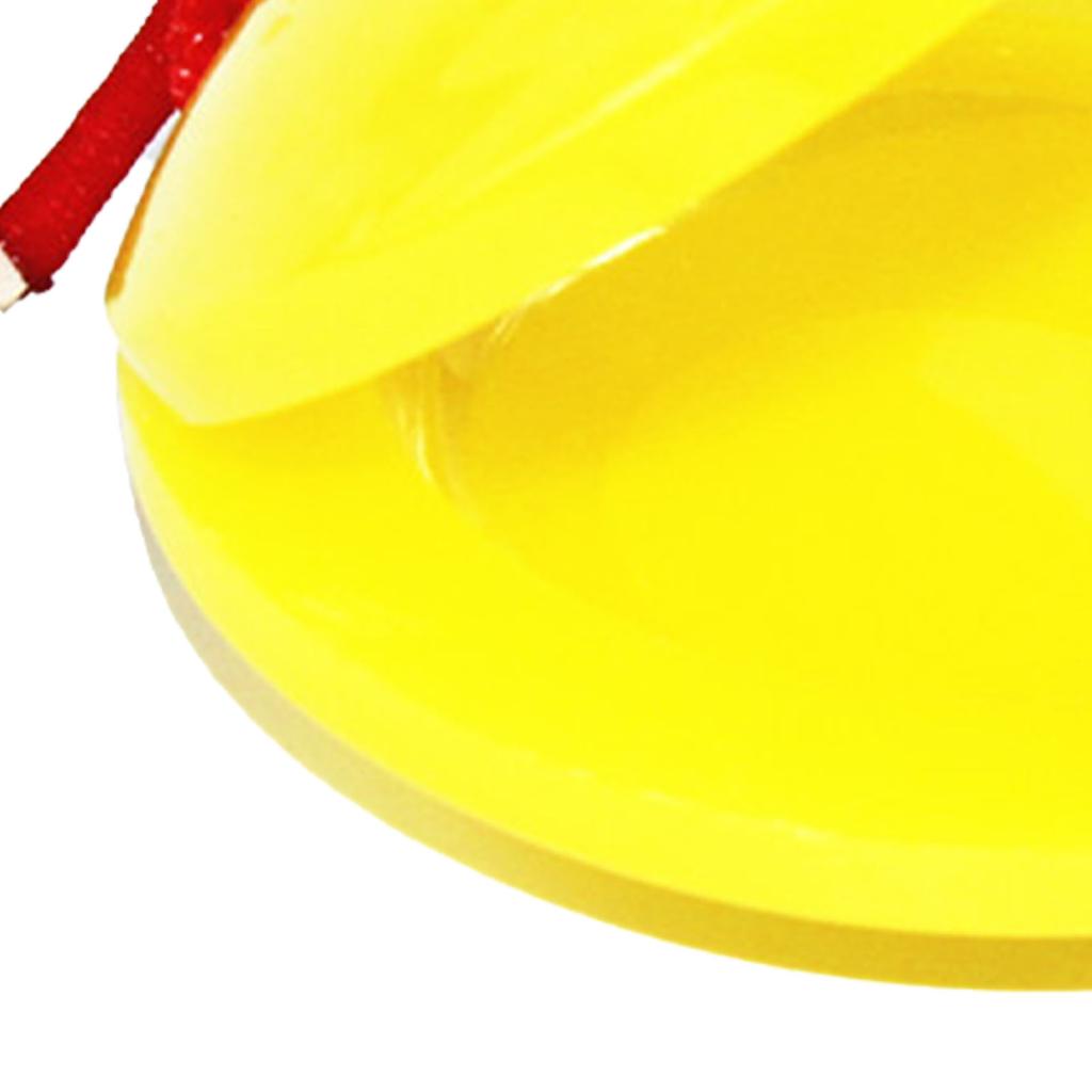 Kinder Fingerkastagnetten Plastikkastagnetten Musikinstrument Rhythmus Lernspielzeug für Kinder Gelb