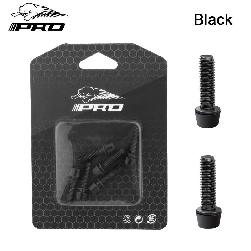 

IIIPRO Винт для выноса горного велосипеда MTB Алюминиевые винты Болты для велосипеда Power M5 * 18 мм с шайбой Болт для руля Велоспорт IIIPRO M5x18 black