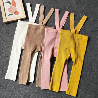 Baby Girl Clothes Suspender High Waist High Elasticity Soft Cotton Stockings Baby Leggings Ninth Pants