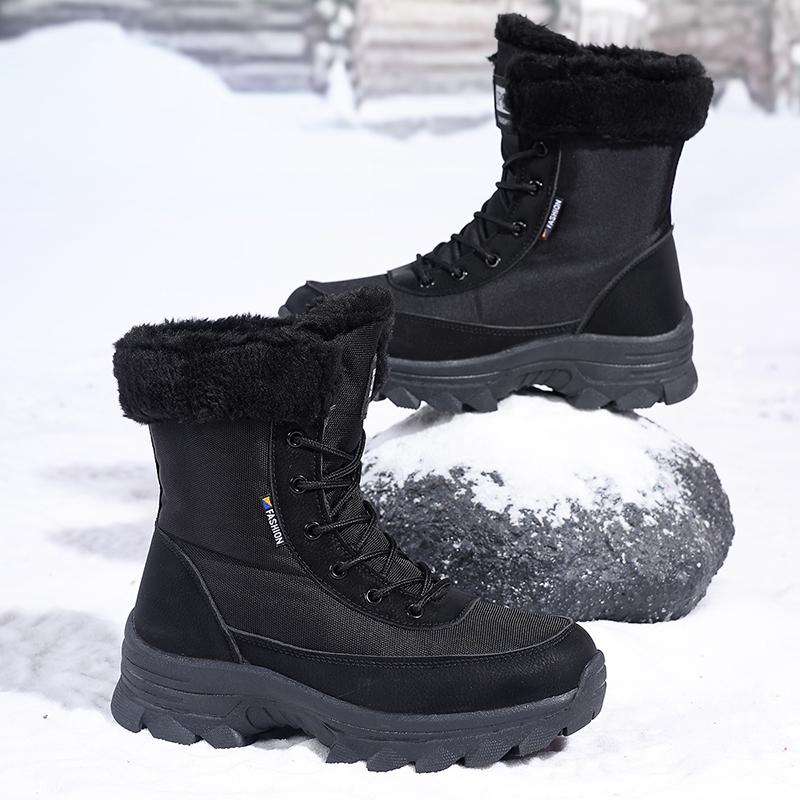 35-43 Winter Dames Grote Maat Sneeuwlaarzen Verdikte Pluche Dameslaarzen