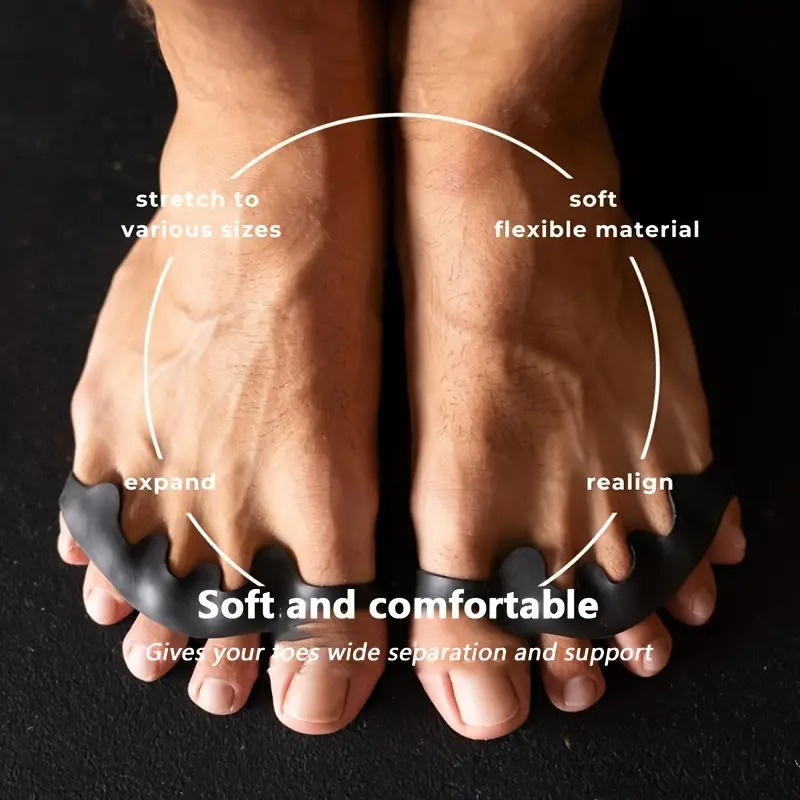 Toe Separators Toe Spacers for Women Men Adjustable Toe Therapeutic Stretchers Foot Corector