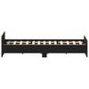 Bed Frame without Mattress Black Oak Effect 140 x 190 cm