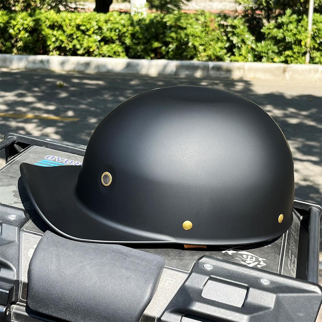 Retro Half Covered Helmet Men's Riding Portable Outdoor Helmet Vintage Graffiti Bicycle Cross-country Accessories