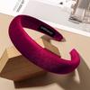 Minimalist Women Headpiece Soft Velvet Cloth Hair Hoop for Lady Girls Shopping Wash Face Head Wears Simple Sponge Headband