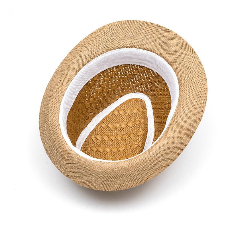 Summer Breathable Straw Hat Middle-Aged and Elderly Small Bowler Hat Outdoor Sun Hat Jazz Hat