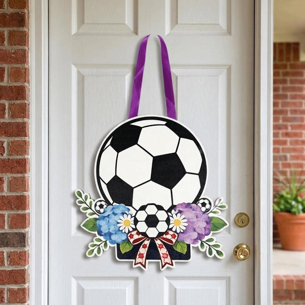 Handmade Soccer Themed Party Props Sunflower Flowers Home Decor Ornaments Fan Party