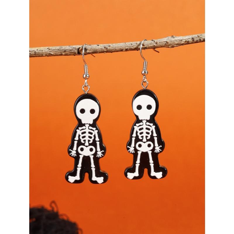 New Halloween Stud Earrings Combination Cartoon Funny Easter Earrings Set