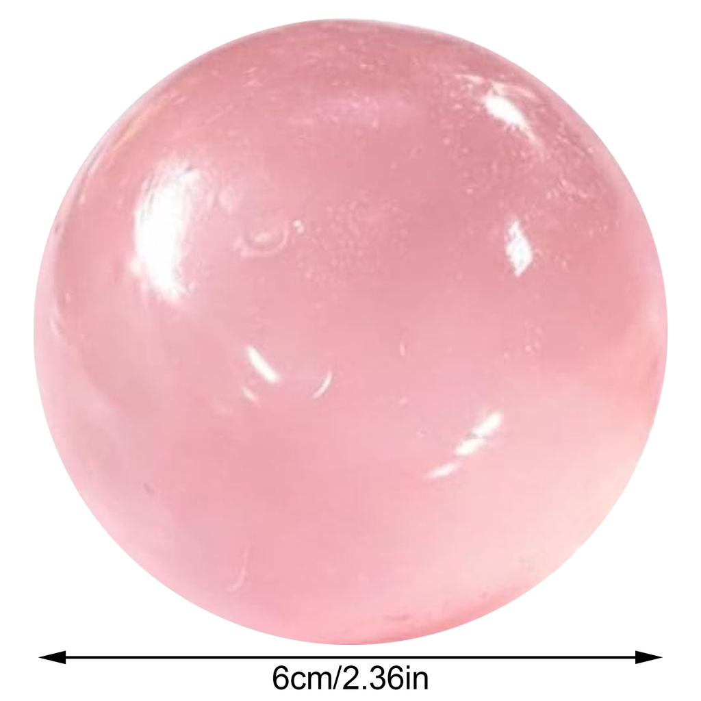 Juguetes Blandos de Maltosa Pelota Anti Estrés Juguete Fidget Anti Estrés Bola Transparente Simulada Blanda Juguetes de Apretar de Rebote Rápido