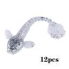 Soft Lure 4.5g 3.5in 90mm 12PCS/Lot Fishing Swimbait Lure Set Tail Worm Saltwater/Freshwater Fishing Baits