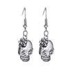 Bat Spider Dangle Earrings Women Jointed Skeleton Long Ear Drop Earrings Stud Halloween Goth Punk Costume Accessories
