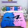 3pcs Duvet Cover Set (1*Duvet Cover + 2*Pillowcase, Without Core), BWT Alpine F1 Racing Team (3) Print Bedding Set, Bedroom Decor, All‑Season, Gift