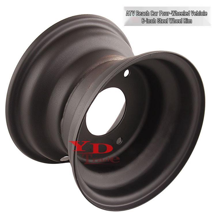 ATV Little Bull Dinosaur 145/70-6 Three-Hole Steel Wheel Rim & Tires for Beach Car Accessories