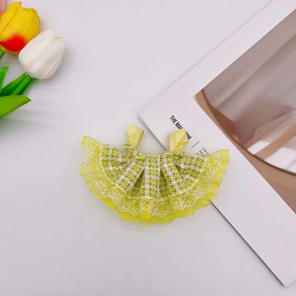 Cute Lace Skirt for 10cm-15cm Cotton Doll Accessories DIY Dress Up Plush Doll Suspender Skirt Adorable Children Toys Gift