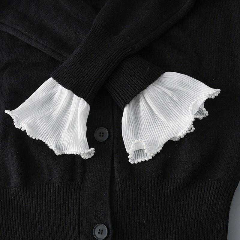 Feen-Handgelenkmanschetten für Hemden, Pullover, Spitze, falsche Ärmel, Ornament, ausgestellte Rüschen, ausgestellte Ärmel, falsche Handgelenksmanschetten