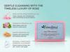 Meditoz Natural Rose Water Soap, Handmade Herbal Soap with Essential Oils, All Skin Types, (Pack of 2) 200g