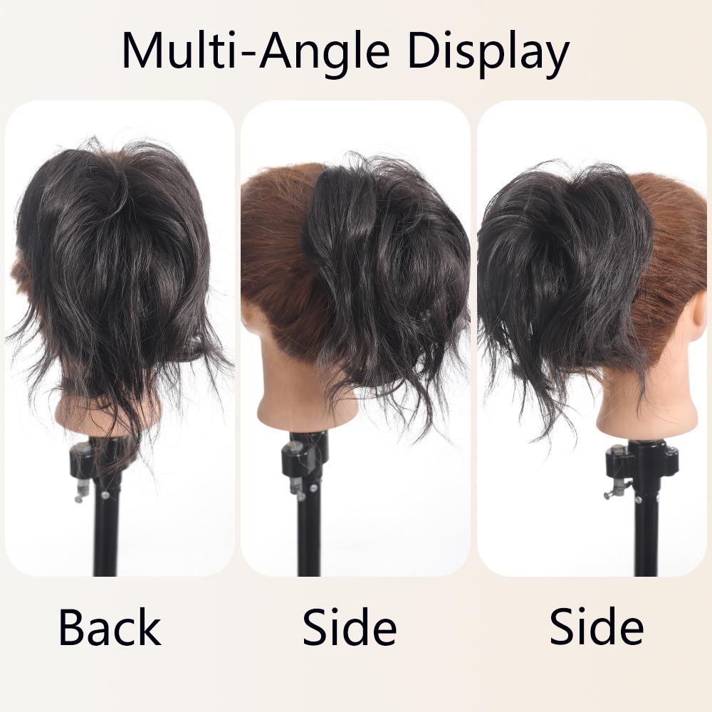 Synthetic Curly Chignon Women Hair Bun with Claw Clip Heat Resistant Updo Cover Hairpiece Extensions Accessories