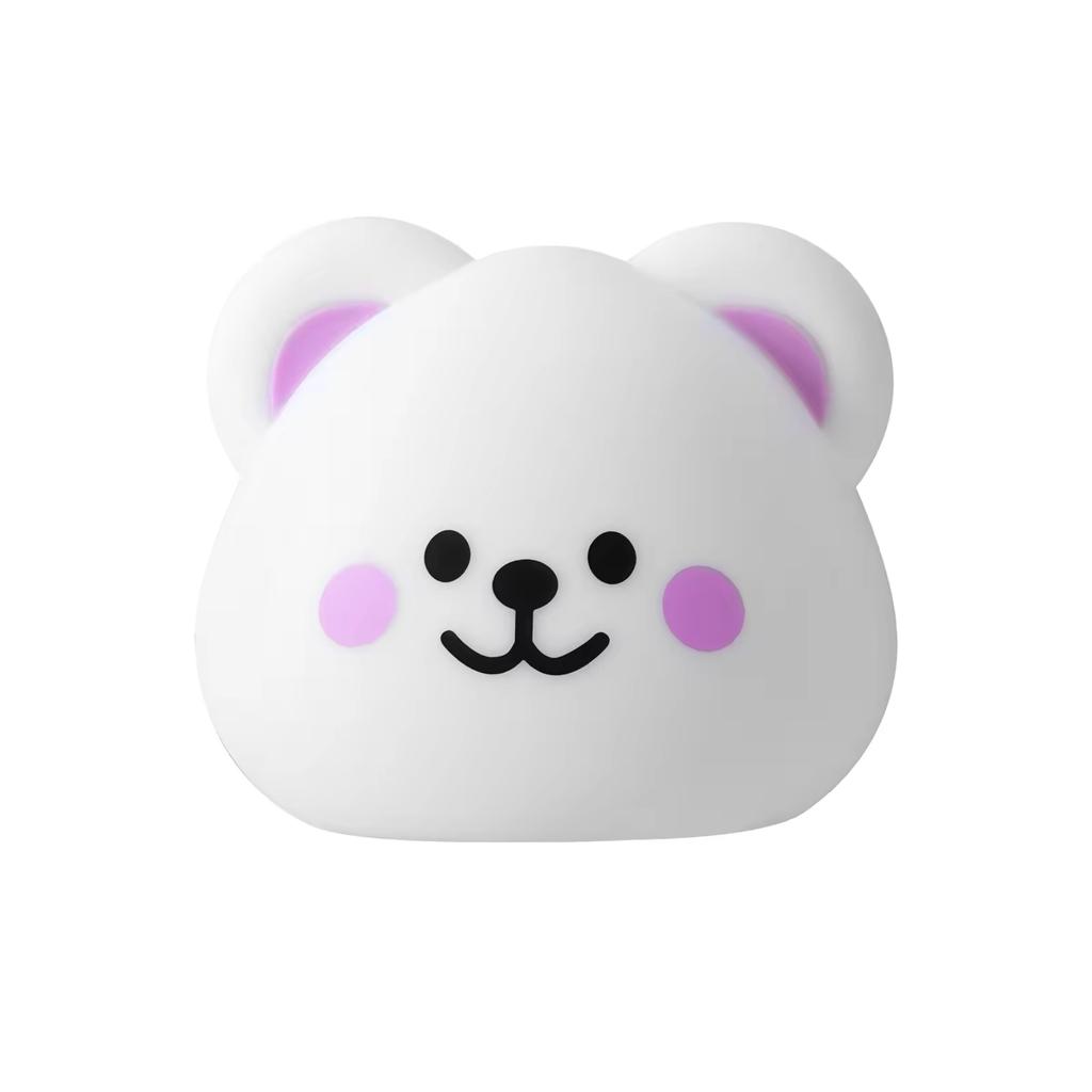 Cartoon Silicone Night Light for Kids Bedroom USB Rechargeable Soft Touch Animal Lamp Nursery Gift
