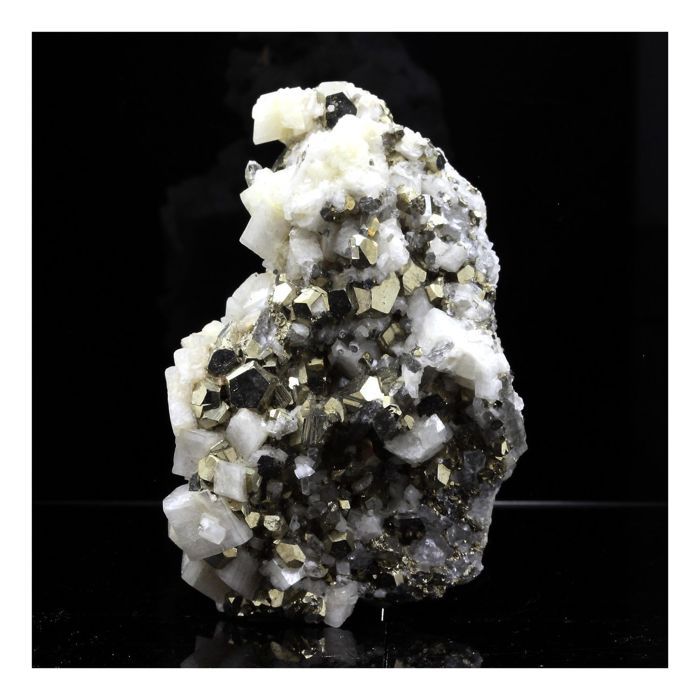 Pierres et Minéraux. Dolomite + Pyrite. 703.0 ct. Mésage Mine, Vizille, France..