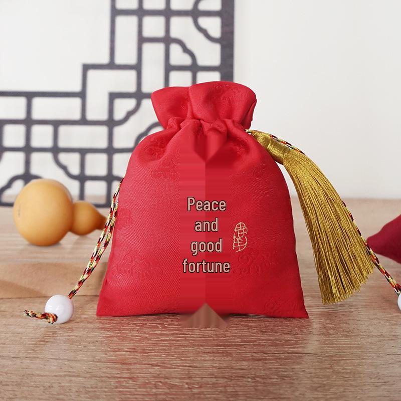Chinese Retro Embroidered Brocade Sachet Bag Pendant