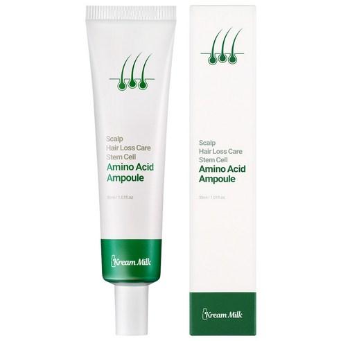 KREAM MILK Scalp Stem Cell Amino Acid Daily Intensive Care Ampoule for Hair Loss Symptom Relief 30ml