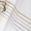 Women's High-End Gold Polished Water Wave Necklace - Simple Style Chain Jewelry