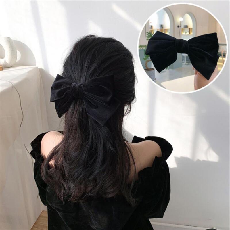 King Ribbon Hairpin Big Size Hairpin Velour black