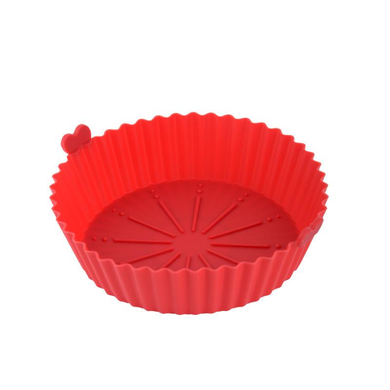 Silicone Air Fryer Baking Mat and Round Tray