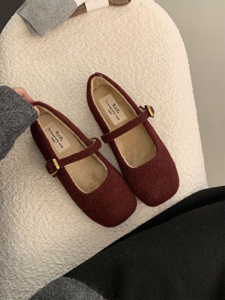 

Soft leather version~ Korean single shoes women s 2025 autumn new commuting retro versatile flat lazy foreign style Doudou shoes 35