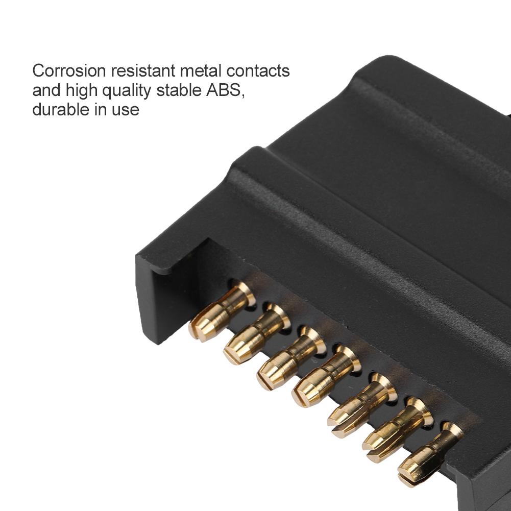 Australian 7 Pin Flat Male Trailer Socket Plug Connector Adapter for Caravan Trailer