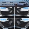 4PCS Carbon fiber texture Door Door Anti-dirty Anti-kick Pad Cover Sticker for BYD Seagull Dolphin Seal  2024 Accessories