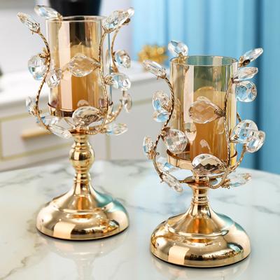 Glass Art Candle Cup Candlestick Candle Holder Crystal Ambience Ornaments Home Decor