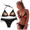 Todelt blomstret bikinitøj bundet til stranden, poolen, L Todelte blomstrede bikinitøj bundet til stranden, poolen, L