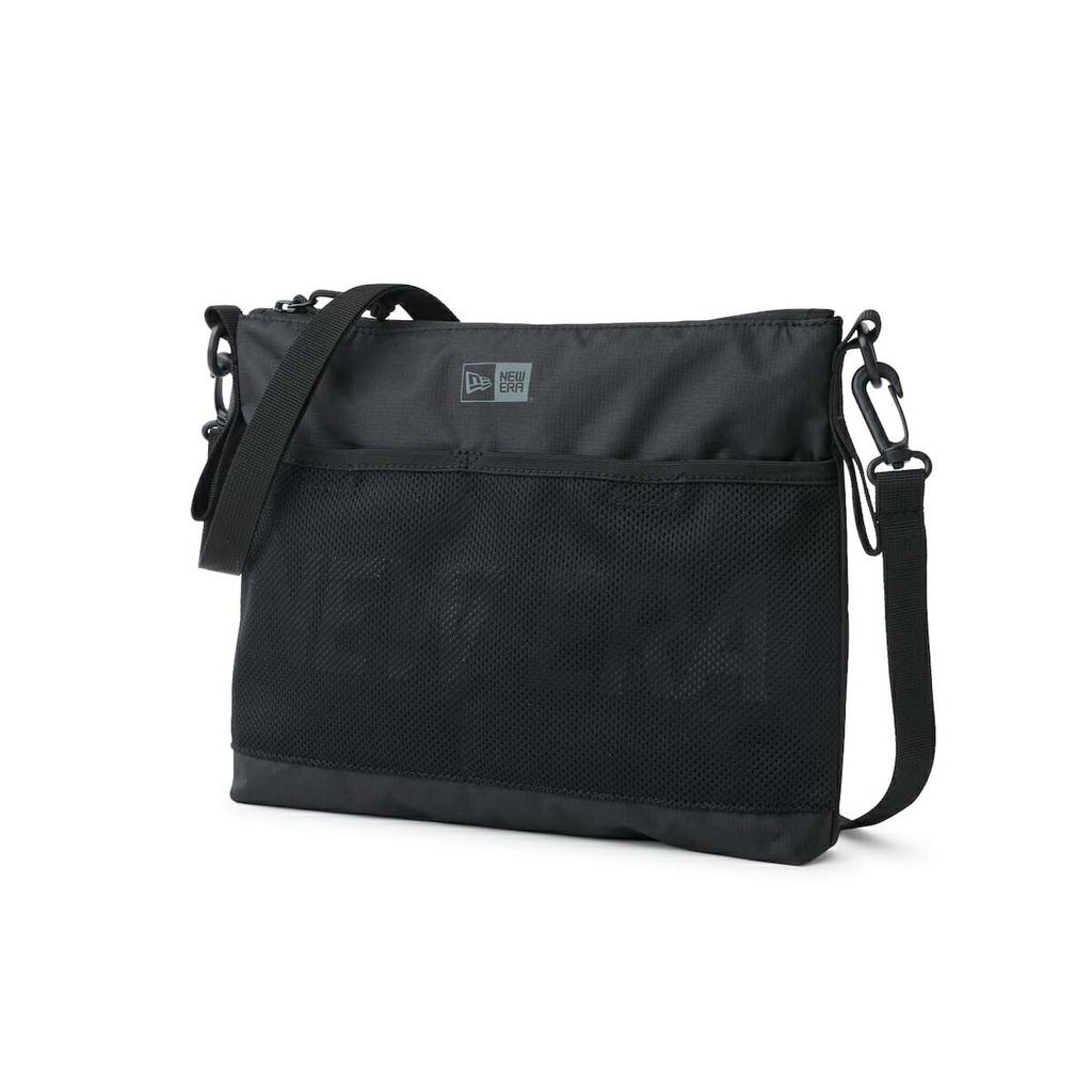 New Era Sacoche Shoulder Bag Black Reflective Free SACOCHE NE LOGO