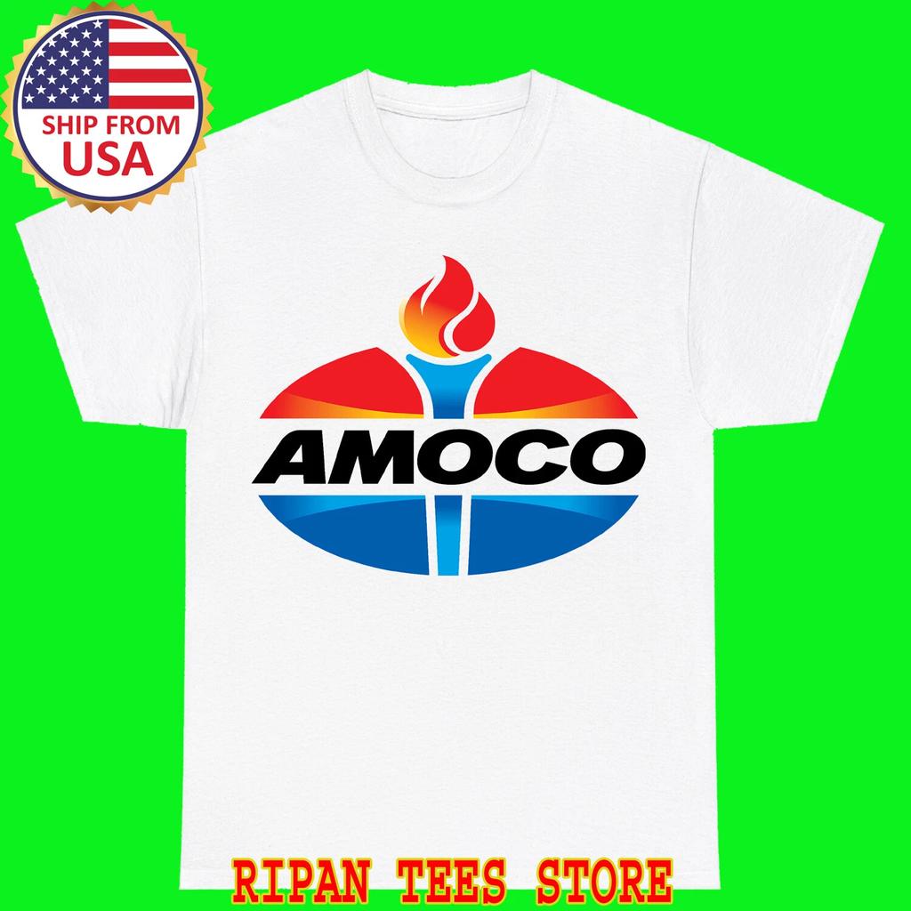 Amoco Oil Company White T-Shirt Tee Top Unisex